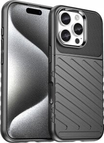 Hurtel Etui silikonowe Thunder Case do iPhone 16 Pro Max - czarne