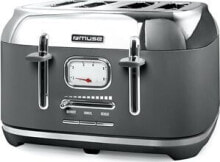 Toster Muse Muse Bread Toaster | MS-131DG | Power 1800 W | Number of slots 4 | Housing material Stainless Steel