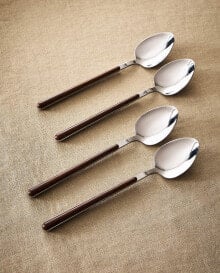 Set of spoons with round handle detail