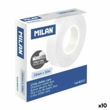 Double Sided Tape Milan 15 mm 10 m Transparent (10 Units)