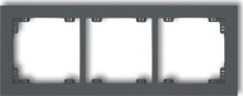 Умные розетки, выключатели и рамки Karlik Deco Triple universal frame made of plastic graphite mat (28DR-3)