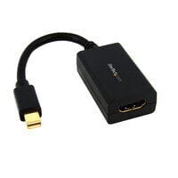 StarTech.com Mini DisplayPort to HDMI Adapter - mDP to HDMI Video Converter - 1080p - Mini DP or Thunderbolt 1/2 Mac/PC to HDMI Monitor/Display/TV - Passive mDP 1.2 to HDMI Adapter Dongle - Upgraded Version is MDP2HDEC - 0.13 m - Mini DisplayPort - HDMI T