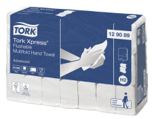 Туалетная бумага и бумажные полотенца Tork  129089 Бумажное полотенце для рук 2 слойное  Белый  21.2 см х  8.5 см х  25.5 см 200 листов