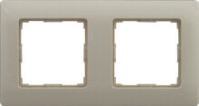 Умные розетки, выключатели и рамки kOS Double frame Vena cream (510382)
