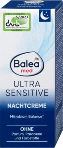 Купить увлажнение и питание кожи лица Balea Med: Nachtcreme ultra sensitive, 50 ml