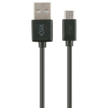 Универсальный кабель USB-MicroUSB Contact 1 m Чёрный