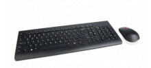 Комплекты из игровых клавиатуры и мыши Lenovo 4X30M39504 клавиатура Пан-нордический Черный