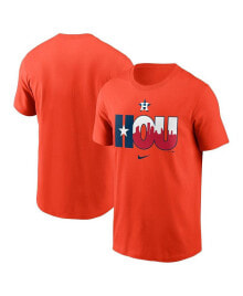 Nike men's Orange Houston Astros Wordmark Local Team T-shirt