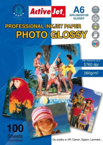 Activejet Papier fotograficzny do drukarki A6 (AP6260GR100) купить в интернет-магазине