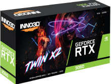 Video cards inno3D GeForce RTX 3060 Twin X2 - GeForce RTX 3060 - 8 GB - GDDR6 - 128 bit - 7680 x 4320 pixels - PCI Express x16 4.0