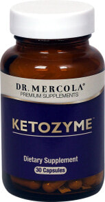 Витамины и БАДы для пищеварительной системы dr. Mercola Ketozyme Комплекс с гидрохлорид бетаином для пищеварительной поддержки 30 капсул