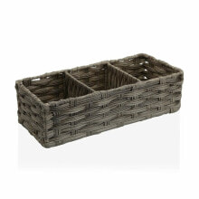 Basket Versa Grey 3 Compartments Polyethylene (15,2 x 10,2 x 35,6 cm)