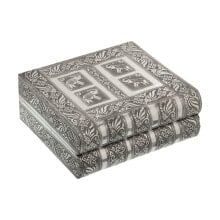 Jewelry box Alexandra House Living Silver Metal 23 x 9 x 19 cm