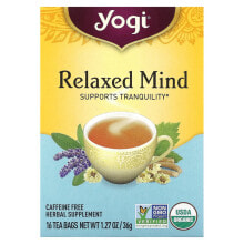 Yogi Tea, Relaxed Mind, чай без кофеина, 16 чайных пакетиков, 32 г (1,12 унции)