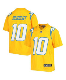 Youth Boys Justin Herbert Gold Los Angeles Chargers Inverted Team Game Jersey