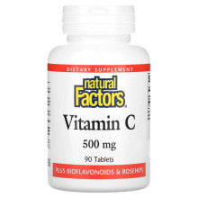 Natural Factors, Vitamin C, 500 mg, 90 Tablets