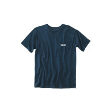 Мужские спортивные футболки мужская спортивная футболка синяя Vans Left Chest Logo