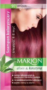 Marion Toning Shampoo 97 Тонирующий шампунь с алоэ и кератином, оттенок вишневый  40 мл