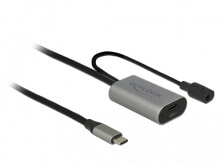 Компьютерные разъемы и переходники DeLOCK 85392 USB кабель 5 m 3.2 Gen 1 (3.1 Gen 1) USB C Черный, Серый