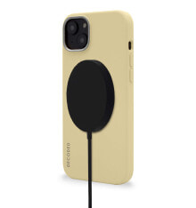 MagSafe Silikon Backcover für iPhone 14 Plus beige
