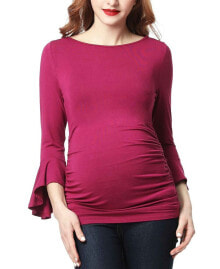 Купить женские блузки и кофточки kimi + kai: Andrea Maternity Ruched Top