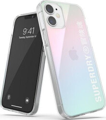 чехол силиконовый прозрачный iPhone 12 mini Superdry
