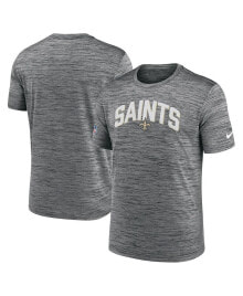 Nike men's Gray New Orleans Saints Velocity Athletic Stack Performance T-shirt
