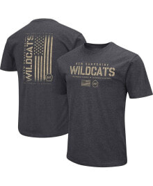 Купить мужские футболки и майки Colosseum: Men's Heather Black New Hampshire Wildcats OHT Military-Inspired Appreciation Flag 2.0 T-shirt