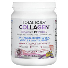 Коллаген Natural Factors, Total Body Collagen, биоактивные пептиды, гранат, 100 мг, 500 г (1 фунт 1 унция)
