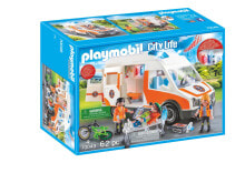 Игровой набор с элементами конструктора Playmobil City Life Скорая помощь с мигалкой,70049