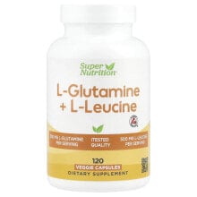 L-Glutamine + L-Leucine, 120 Veggie Capsules