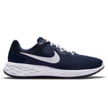 Мужские кроссовки спортивные для бега синие  текстильные низкие Nike Revolution 6 Next Nature M DC3728-401 running shoe