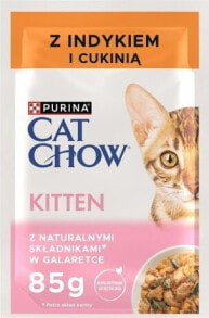 PURINA NESTLE PURINA Cat Chow kitten indyk i cukinia w galaretce - mokra karma dla kota - 4x85g