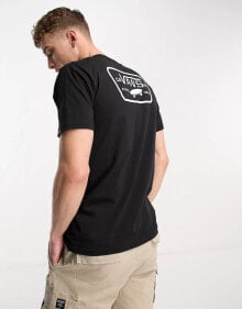 Vans – Full Patch – T-Shirt mit rückseitigem Print in Schwarz