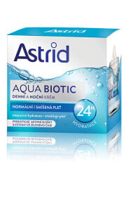 Увлажнение и питание кожи лица astrid Aqua Biotic 24H Дневной и ночной увлажняющий крем для нормальной и комбинированной кожи 50 мл