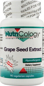 Антиоксиданты NutriCology Grape Seed Extract Добавка с экстрактом виноградных косточек 90 капсул