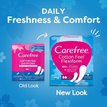 Купить гигиенические прокладки и тампоны Carefree: Carefree Cotton Feel Flexiform Fresh Scent 56 St. slipeinlage für Frauen Slipeinlage 56 St.