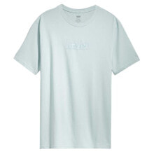 Мужские спортивные футболки Мужская спортивная футболка голубая с логотипом Levis  Relaxed Fit Short Sleeve T-Shirt