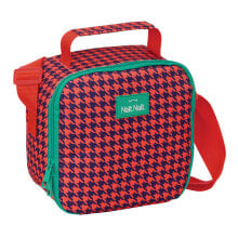 Thermal Lunchbox Nait Nait Pata de gallo coral Coral 20 x 20 x 15 cm