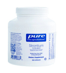 Minerals and trace elements pure Encapsulations Strontium citrate -- 180 Capsules