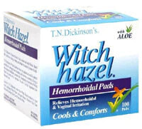 Витамины и БАДы для пищеварительной системы Dickinson Brands Hemorrhoidal Pads Геморроидальные прокладки 100 прокладок