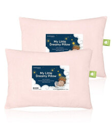 KeaBabies 2pk Toddler Pillow - Soft Organic Cotton Toddler Pillows for Sleeping - 13X18 Small Pillow for Kids