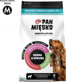 Pan Mięsko PAN MIĘSKO Specjalne potrzeby Derma & Immune (dorosły) chrupki M - Karma sucha dla psa - 3kg