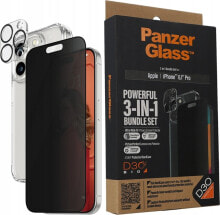 PanzerGlass PanzerGlass Privacy Bundle 3in1 iPhone 15 Pro 6.1