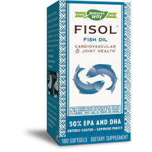 Рыбий жир и Омега 3, 6, 9 Nature's Way Super Fisol Fish Oil Омега 3 из рыбьего жира для сердечно-сосудистого и суставного здоровья 180 гелевых капсул