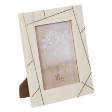 Photo frame Cream Golden Resin Copper 15 x 20 cm 22 x 1,5 x 27 cm