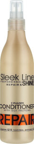 Zweiphasige reparierende Haarspülung ohne Ausspülen - Stapiz Sleek Line Repair Two-Phases Conditioner