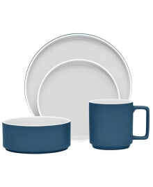 Noritake colorTrio Stax 4 Piece Place Setting