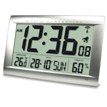 Настенные часы Technoline WS 8009 настенные часы Цифровые настенные часы Прямоугольник Серебристый