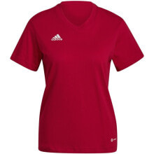 Женская спортивная футболка, майка или топ T-shirt adidas Entrada 22 Tee W HC0441